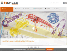 Tablet Screenshot of nehles.de